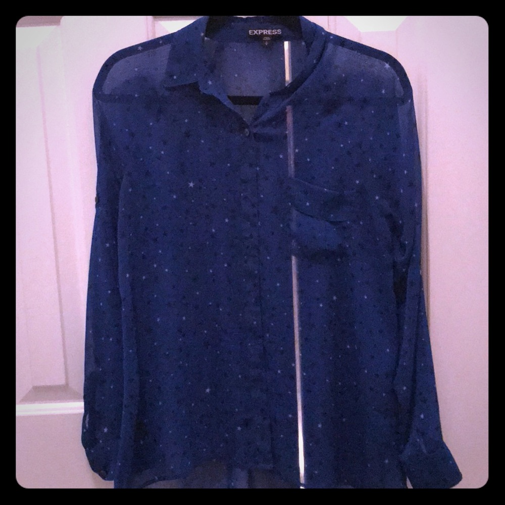 Blue starry blouse